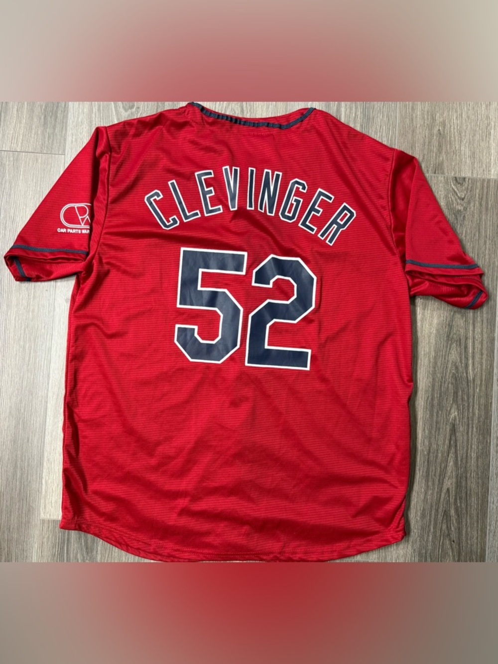 Match Up Red Men's Cleveland Indians Baseball Jersey MLB Clevinger #52 - Picture 4 of 7